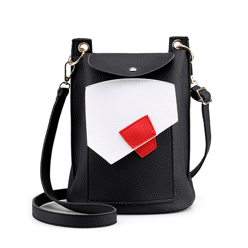 Women PU Leather Cute Phone Bag Trendy Mini Crossbody Shoulder Bag - MRSLM