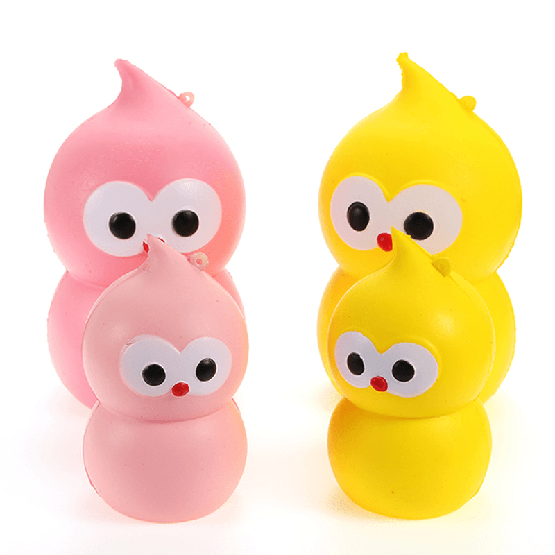 Squishy Gourd Dolls Parents Slow Kids Toy 13.5*7*7CM L Kids/Adults Gift Stress Relieve Toy - MRSLM