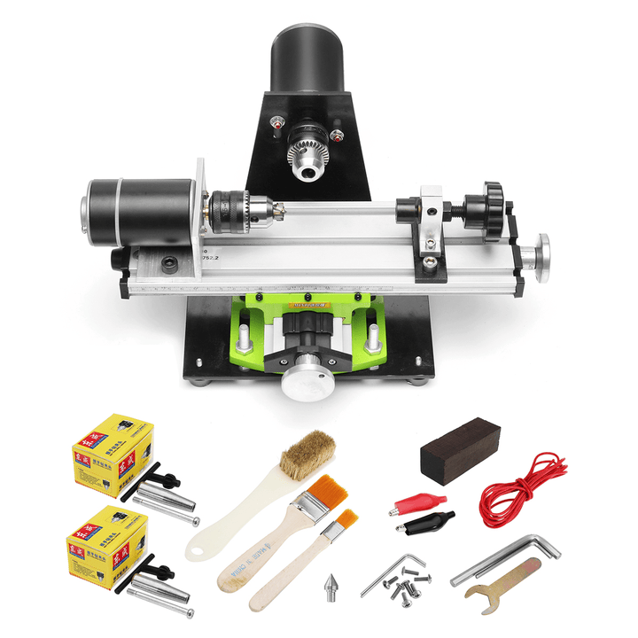 Raitool 220V Mini Beads Lathe Machine Household Lathe DIY Wood Beads Wood Working Machine Tools - MRSLM