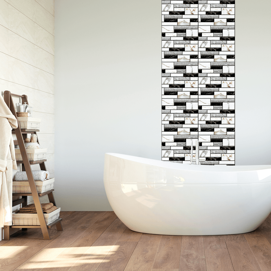 24Kind 3D Self Adhesive Wallpaper PE Foam Wall Sticker Tile Brick Home Wall Decoration - MRSLM