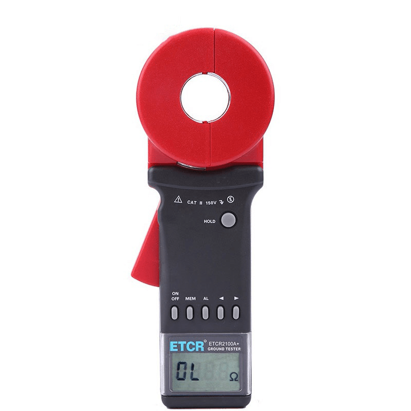 ETCR2100A+ High Resolution Clamp Earth Resistance Tester 0.01-200Ω Digital Clamp Ground Earth Resistance Meter - MRSLM