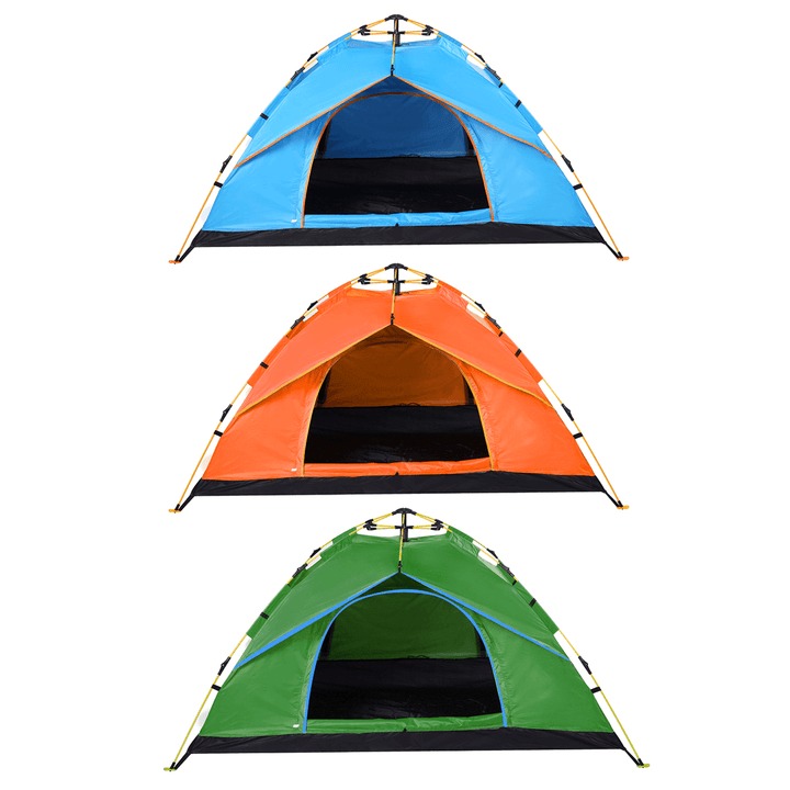 3-4 People Fully Automatic Camping Tent Water Resistant Folding Outdoors Hiking Travel - MRSLM