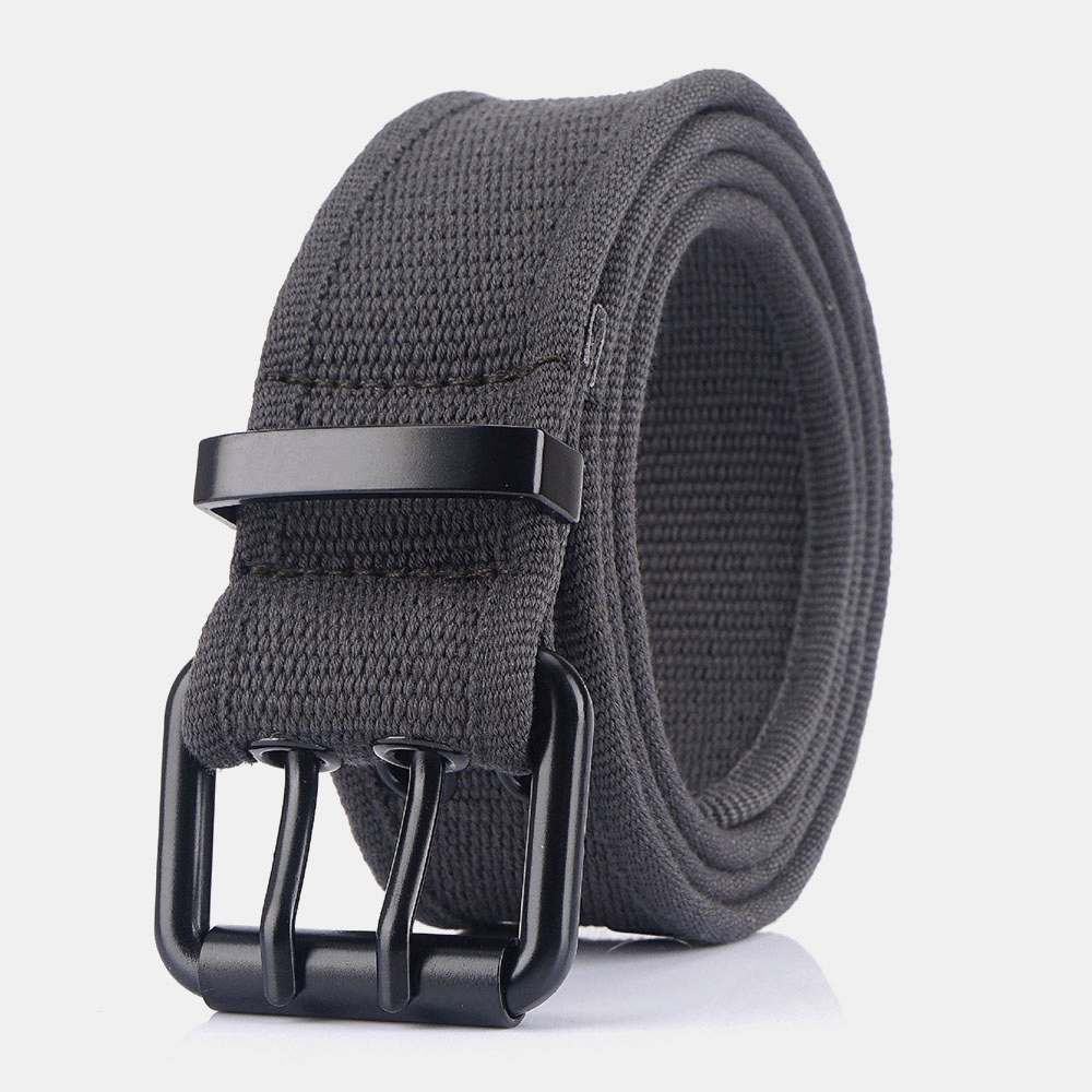 Men Canvas Camouflage Braided 110Cm Pin Buckle Wear-Resistant Outdoor Training Tactical Belts - MRSLM