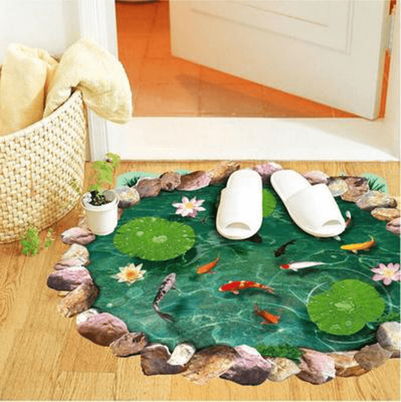 Miico 3D Creative PVC Wall Stickers Home Decor Mural Art Removable Pond Wall Decals - MRSLM