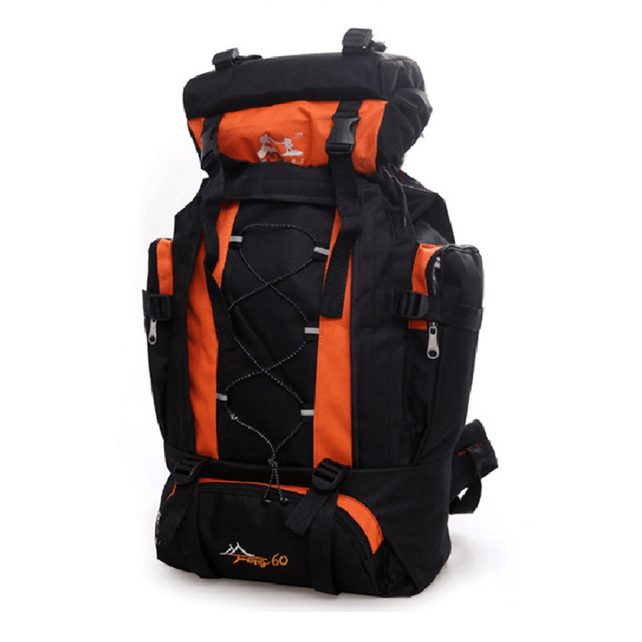 60L Nylon Backpack Waterproof Sports Travel Hiking Climbing Shoulder Bag Unisex Rucksack - MRSLM