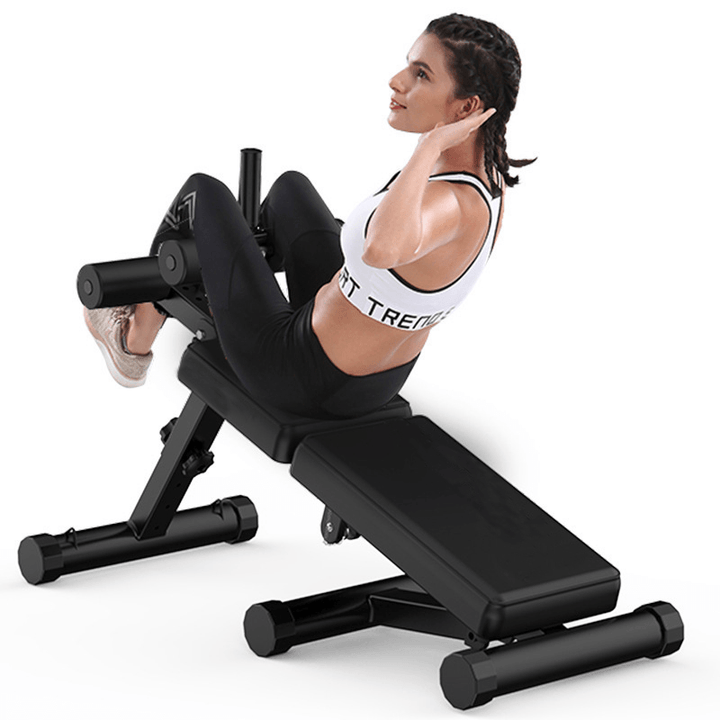 Miking Folding Sit up Bench Abdominal Muscle Board Multifunctional Dumbbell Bench 5 Height Adjustable Fitness Gym Home Exercise - MRSLM