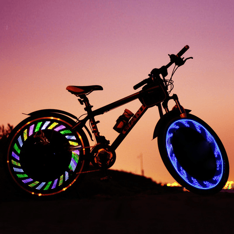 7LED Full Color Bike Silica Gel Spoke Light MTB Steel Wire Lamp - MRSLM