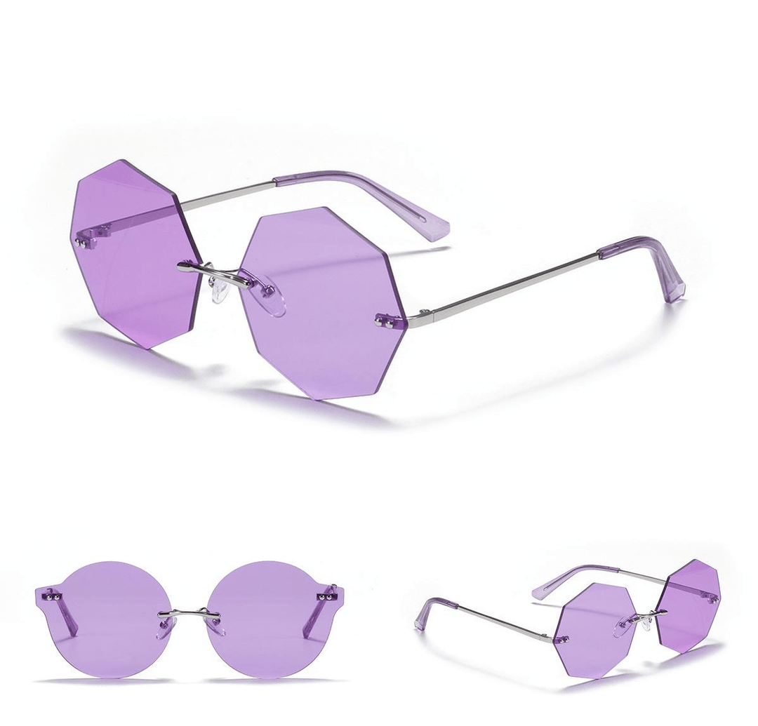 Women'S Polygonal Frameless Sunglasses - MRSLM