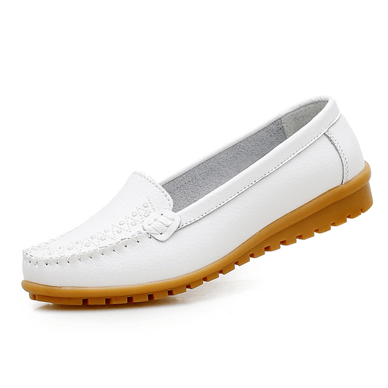 Women Flat Shoes Casual Slip on Outdoor Loafers - MRSLM