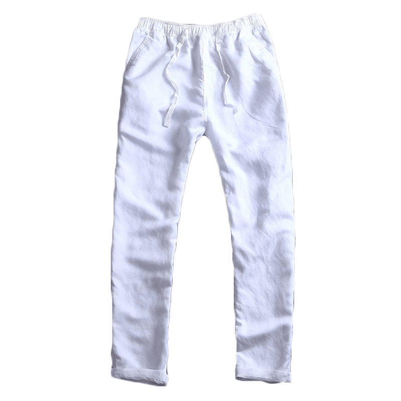 Chinese Style Breathable Cotton Linen Loose Pants - MRSLM