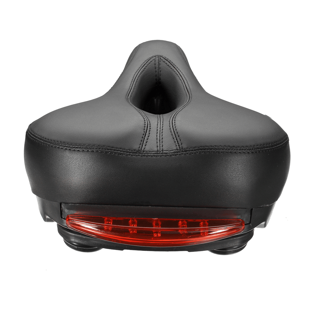 BIKIGHT LED Bike Seat Safety Taillight Breathable Shockproof Cycling Saddle Seat Cushion - MRSLM