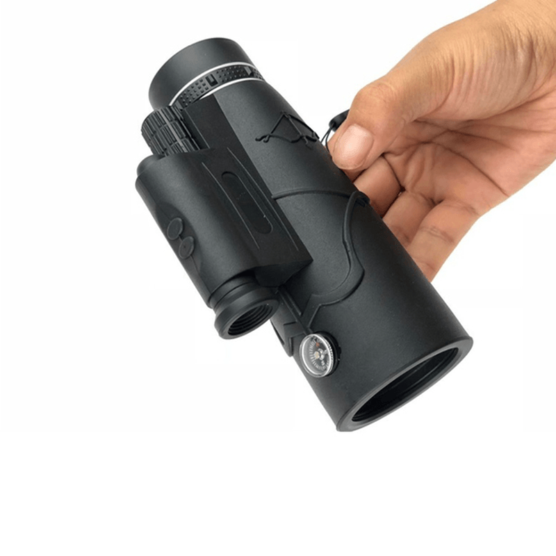 Ipree® 12X50 Monocular Waterproof Optic HD Telescope Day Night Vision with Compass Light - MRSLM