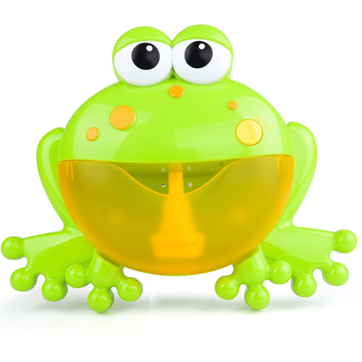 Big Frog Automatic Bubble Blower Music Bubble Maker Baby Bath Toy Bathtub Soap Bubble Machine - MRSLM