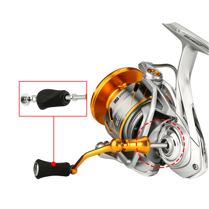 Seaknight Fishing Reel RAPID II 2000-6000 6.2:1/4.7:1 10+1Ball Bearings 10KG 33Lbs Max Power Anti-Corrosion Fishing Reel Saltwater Fishing Tackle - MRSLM