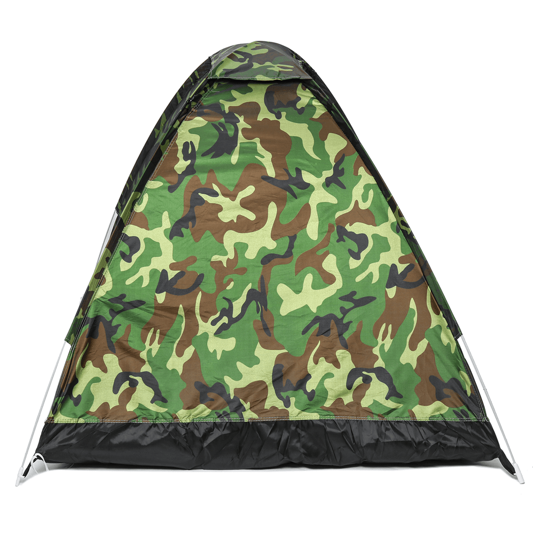 2-Person Instant Automatic Pop up Camouflage Camping Tent Sun Shelter Portable Backpack with Louver Lightweight PU Polyester Waterproof Fabric Tent for Outdoor Travel Hiking - MRSLM