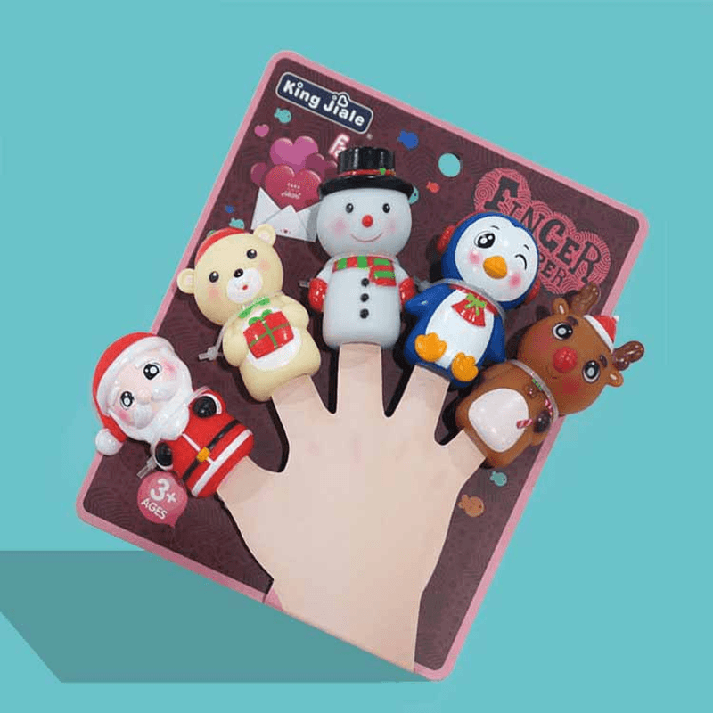 Soft Rubber Hand Puppet Toy Puzzle Halloween Doll Finger Doll Preschool Education Doll Baby Soothing Toy Halloween Children Gift - MRSLM