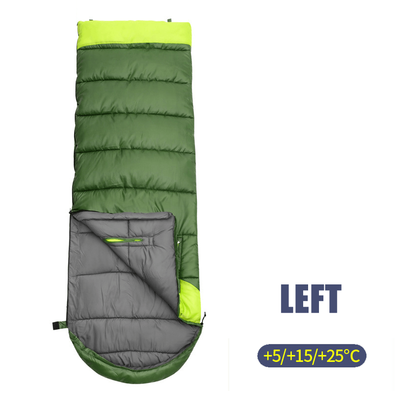 WIND TOUR Adults Spliceable 1.5KG Cotton Sleeping Bags Outdoor Sports Thicken Hiking Camping Warm Sleeping Bag - MRSLM