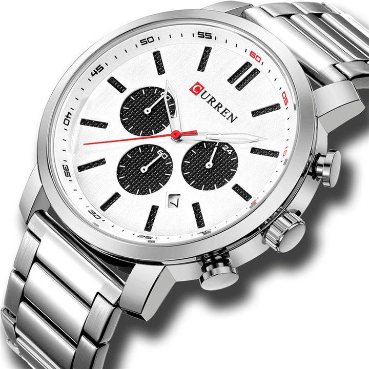 CURREN 8315 Chronograph Waterproof Quartz Watch Business Style Men Wrist Watch - MRSLM