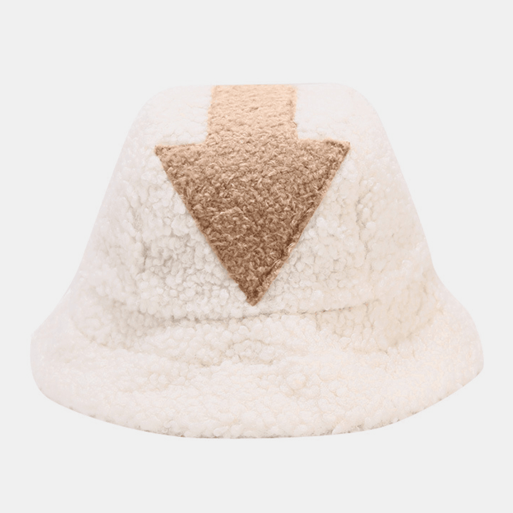 Unisex Winter Thermal Hat Keep Warm Soft Arrow Pattern Casual All-Match Couple Hat Bucket Hat - MRSLM