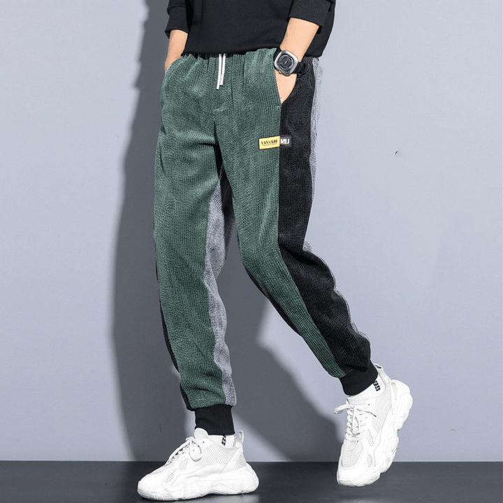 Men'S Autumn and Winter plus Velvet Padded Corduroy Pants - MRSLM