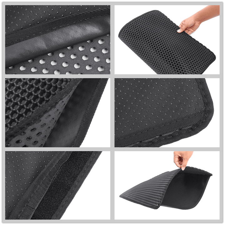 Double-Layer Cat Litter Box Mat Trapper EVA Pad Pet Foam Rubber Rug Pet Mat - MRSLM