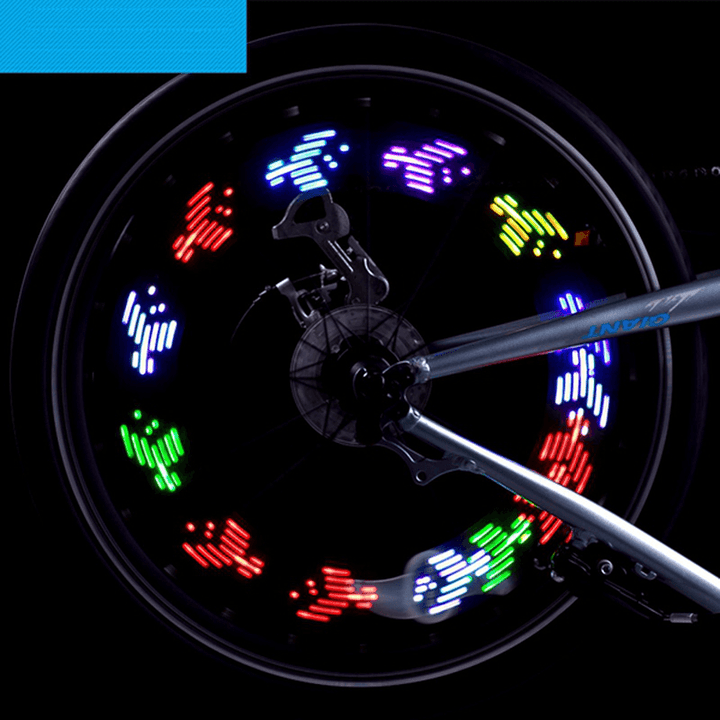 7LED Full Color Bike Silica Gel Spoke Light MTB Steel Wire Lamp - MRSLM