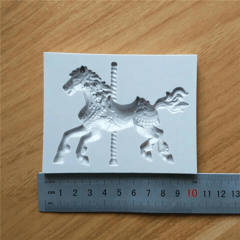 Pony Horse Shape Silicone Cake Mold Fondant Sugar Jelly Ice Lace Lollipop Mould Kitchen Accessories - MRSLM