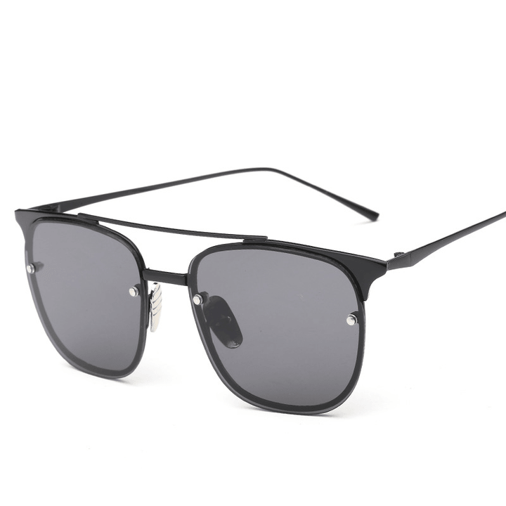 Square Frame Double Beam Marine Sunglasses - MRSLM