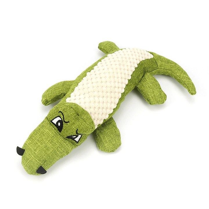 Durable Dog Chew Sound Squeaky Toy Bite Resistant Toys Plush Linen Pet Toys Puppy - MRSLM