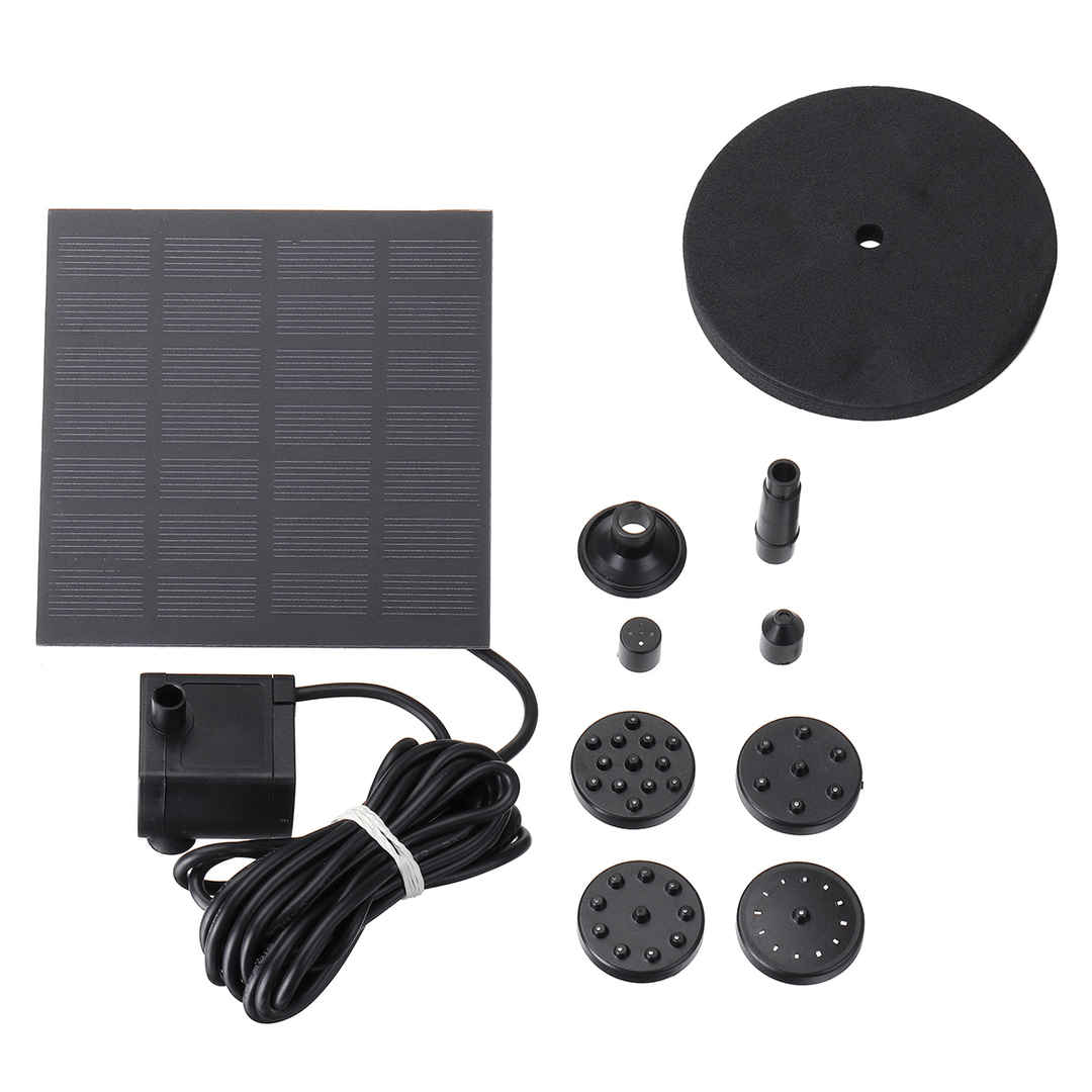 Solar Fountain Water Pump for Bird Bath Solar Panel Kit Fountain for Small Pond Garden Solar Pumping Eqiupment - MRSLM