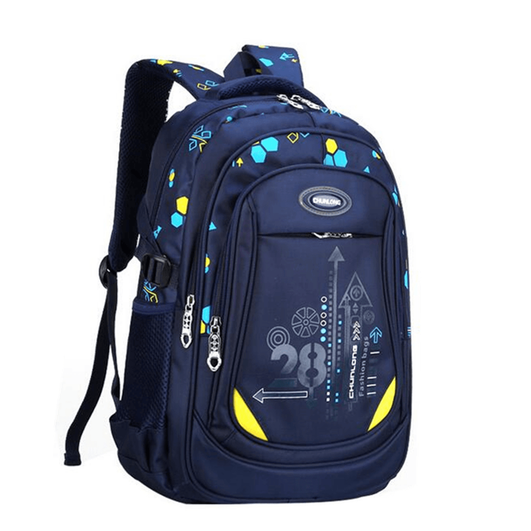 Nylon Large Waterproof Backpack Children School Bag for Middle Primary School Student - MRSLM