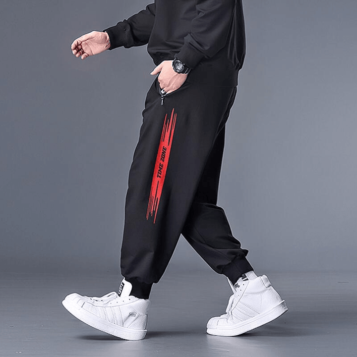 Loose plus Size Sweatpants Men'S plus Fat plus Trousers Stretch Fat People Trend - MRSLM