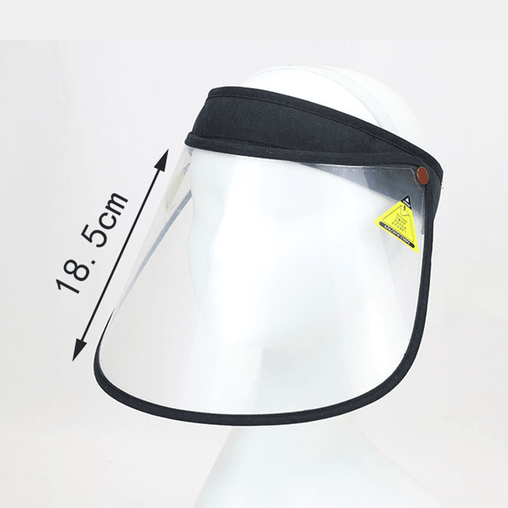 Transparent Dustproof Cap Portable Big Brim Cover Face Hat Empty Top Hat - MRSLM