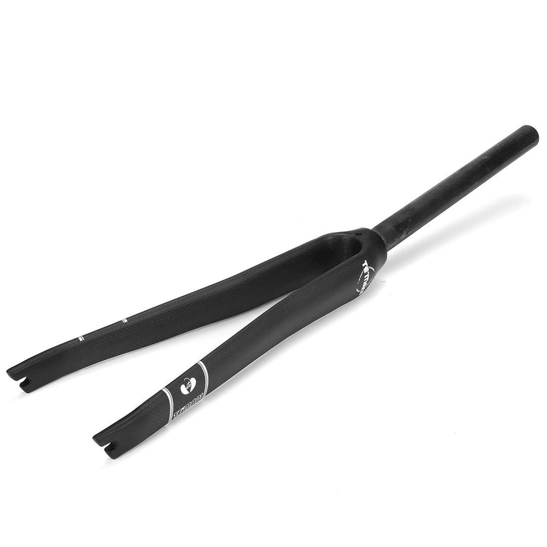 BIKIGHT 700*23C T800 Bike Front Fork Fixed Gear Bicycle Carbon Fiber Fork Outdoor Cycling Bicycle Replace Parts Bicycle Forks - MRSLM