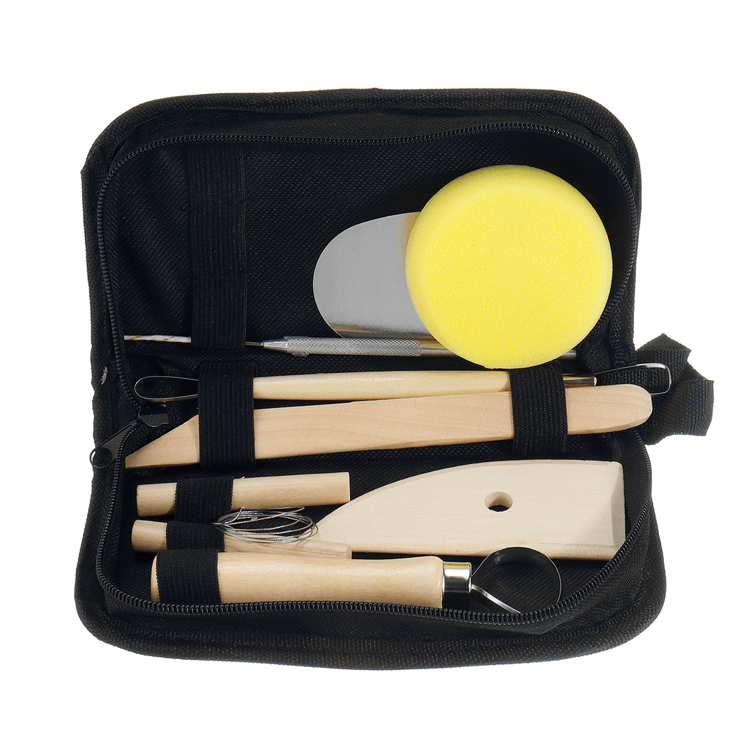 8PCS Clay Sculpting Wax Carving Pottery Tools Polymer Ceramic Modeling Kit - MRSLM