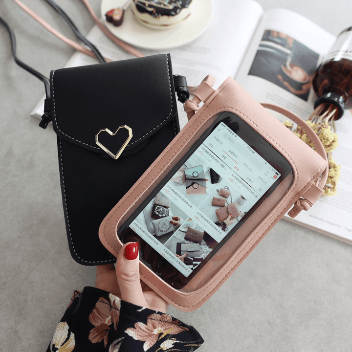 Women Fashion Phone Bag Touch Bag Shoulder Bag Crossbody Bag - MRSLM