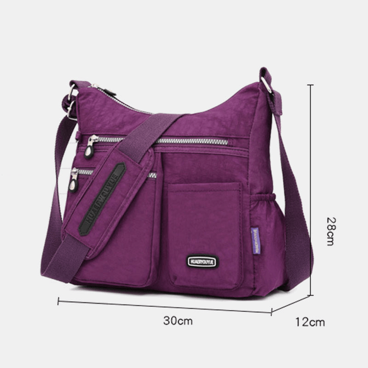 Women Waterproof Large Capacity Multi-Layer Multifunctional Crossbody Bag Shoulder Bag - MRSLM