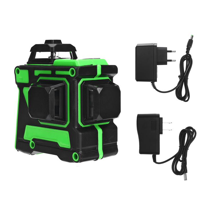 3D 12 Line Green Light Laser Level Digital Self Leveling 360° Rotary Measure - MRSLM