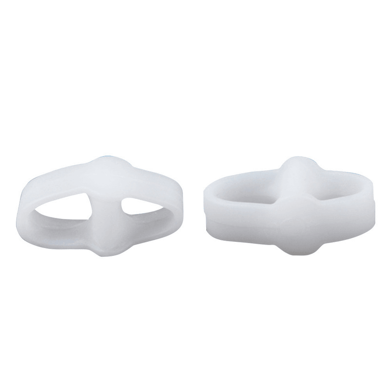 Double Ring Toe Separator Reinforced Soft Silicone Gel Straightener Bunion Protector - MRSLM