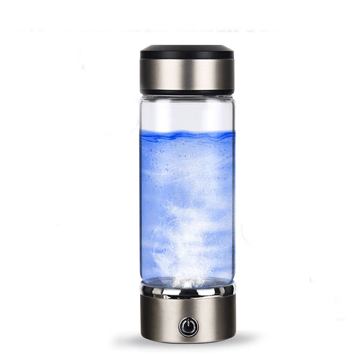 Ipree® 420Ml Titanium Hydrogen-Rich Water Bottle USB Ionizer Antioxidants Maker Drining Cup - MRSLM