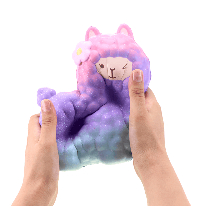 Vlampo Squishy Alpaca 17X13X8Cm Licensed Slow Rising Original Packaging Collection Gift Decor Toy - MRSLM