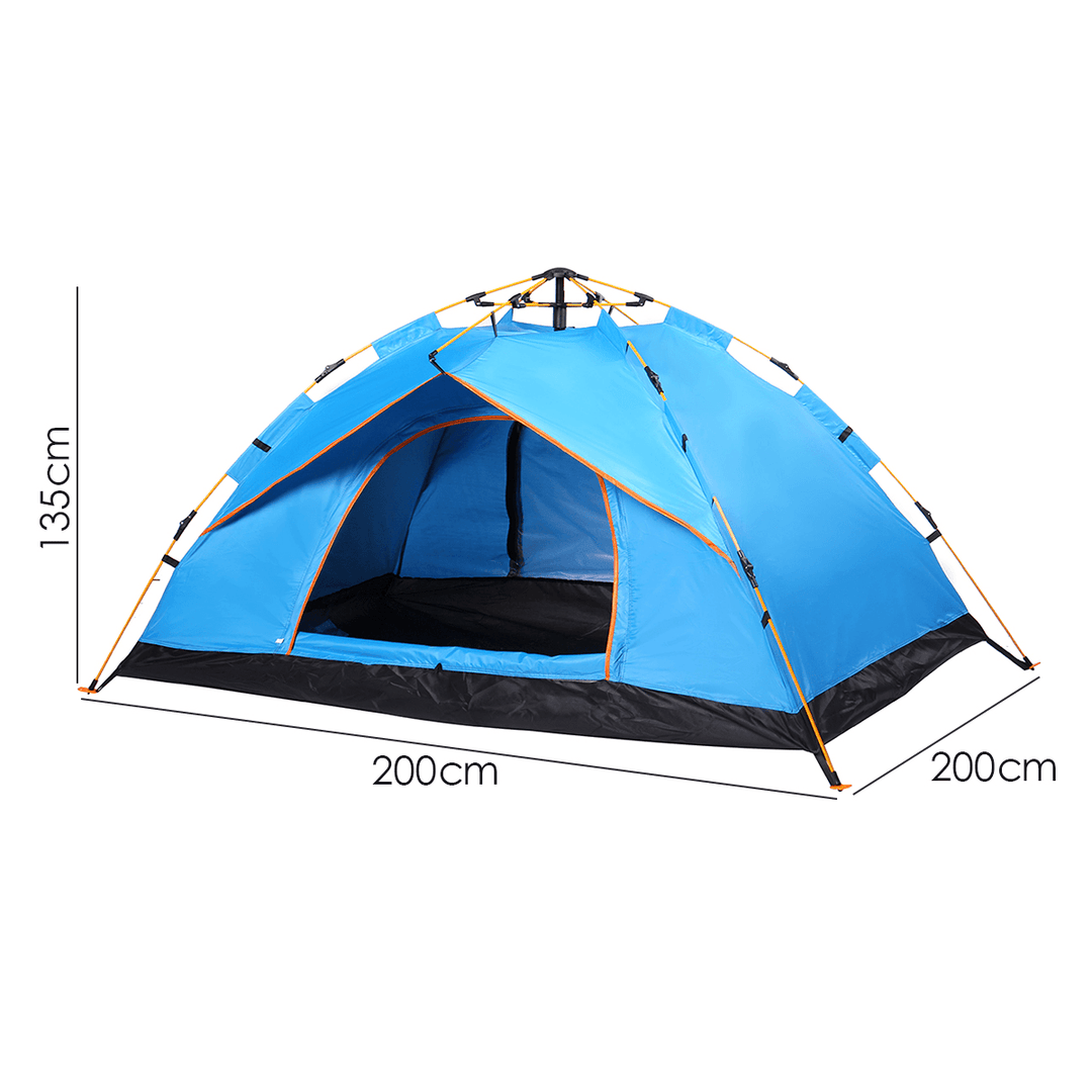 3-4 People Fully Automatic Camping Tent Water Resistant Folding Outdoors Hiking Travel - MRSLM