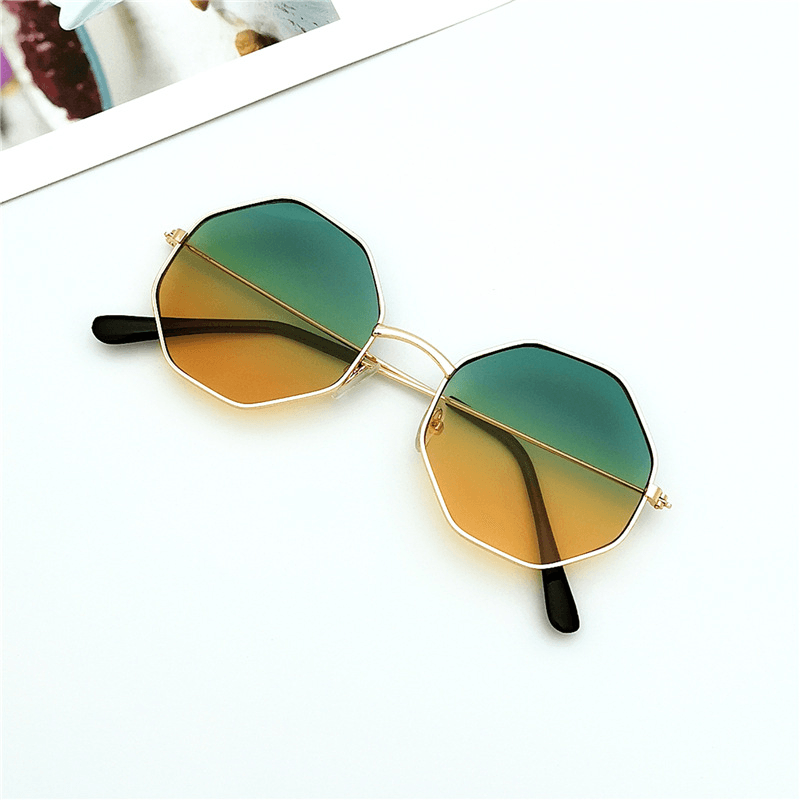 Round Irregular Girl Line Ins Ocean Film Sunglasses Female Sunglasses Men'S Korean Style Trend - MRSLM