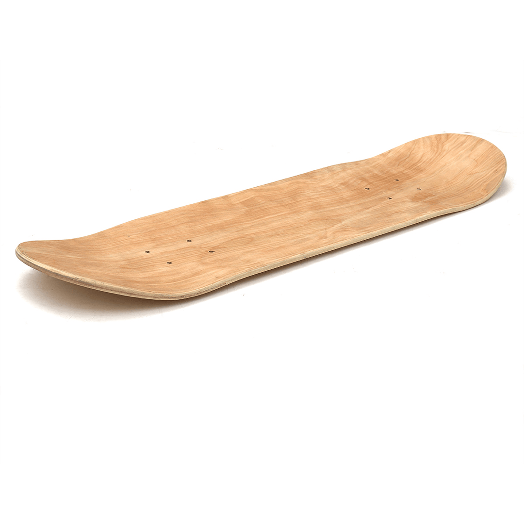 8Inch 8-Layer Maple Blank Double Concave Skateboards Natural Skate Deck Board DIY Longboard Deck - MRSLM