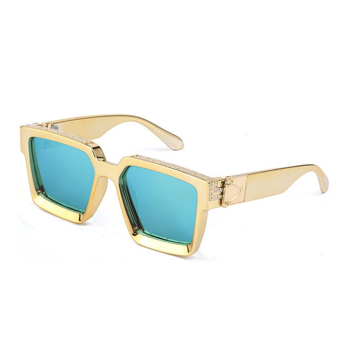 Diamond-Studded Big Square Sunglasses Women - MRSLM