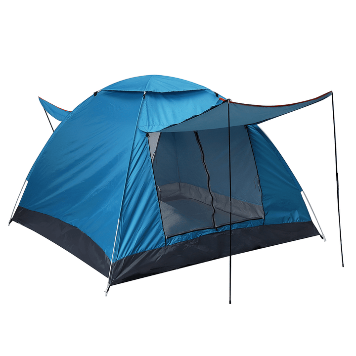 3-4 Person Automatic Camping Tent Portable Waterproof Sunshade Canopy Beach Travel with Moisture-Proof Mat - MRSLM