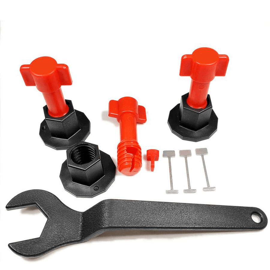 76PCS Tile Leveler Flooring Wall Leveling System Locator Spacer Balance Hand Tool - MRSLM