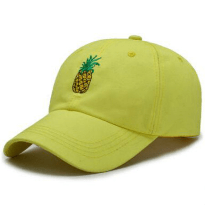 Embroidered Pineapple Baseball Cap Adjustable Cotton - MRSLM