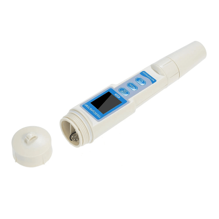 4-In-1 Water Quality Tester Pen Waterproof Water Quality Analysis Instrument PH/EC/TDS & Temperature Meter PH Meter TDS Meter with ATC Function - MRSLM