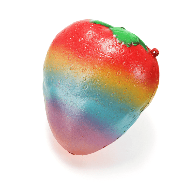 Squishy Rainbow Jam Chocolate Strawberry Jumbo 10Cm Soft Slow Rising Fruit Collection Gift Decor Toy - MRSLM